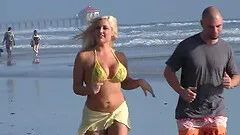 Dayna working out at the beach before getting banged hardcore