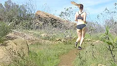 Stella Cox wants to play with a dick after a workout