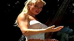 Hot ass lesbian pussy getting drilled with huge toy