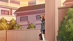 Japanese hentai sucking bigcock and splashing cum