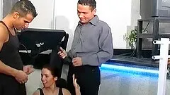 Beautiful Lilienn and Elizabet got nailed after workout