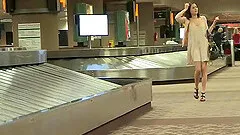 Sweet Cassie in Public Masturbates