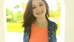 Petite brunette Hailey Little wants to feel a huge dick up her snatch