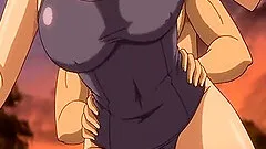 Busty hentai gangbang and creampie in the forest