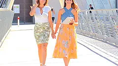 Gianna is on a boat and feels like revealing her private part