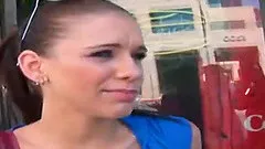 Skinny lady wants to play with a hot stranger's erected tool