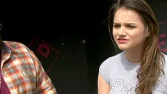 Money is what will get this petite slut to strip down