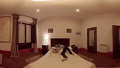 VR Porn video where two teenagers do bad things after college