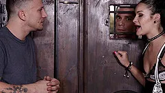 Scream as brunette sex holes gets punished hardcore with DP ravishing