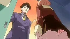 Coed hentai cutie gets licked and poked from behind