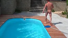 Hot real slippery nuru massage sex with crazy pool fun