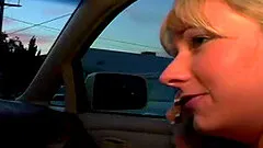 Horny wife fucked hard in a car by her handsome lover