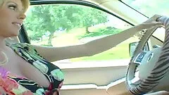 Cougar with huge hooters is all a lucky fellow wants to fuck