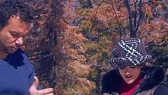 Eve would like to be penetrated right there in the frozen woods!