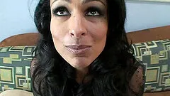 Hardcore interracial session with a busty raven-haired starlet