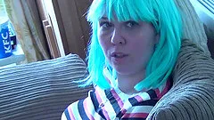 Nerdy guy gets lucky and has a real sex goddess impaled on his dick