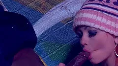 Best-looking redhead in the city is ready to have interracial sex