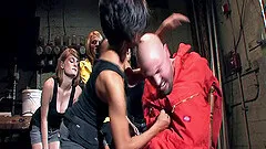 Babe juicy pussy throbbed hardcore interracial staircase porn