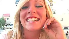 Gorgeous babe lets out a moan as a big black cock throbs her tight pussy