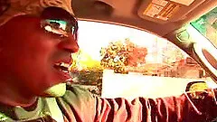 Santa diva giving big black cock handjob in interracial porn