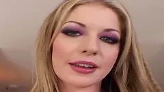 Foxy blonde slut gets drilled hard in a kinky interracial gangbang