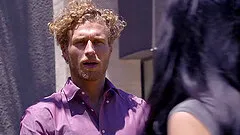 Petite chick with the dark hair manages to successfully ride the dick