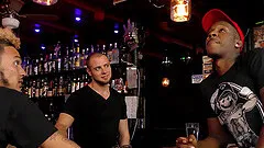 Muscular gay dude gladly sucks the cocks of different colors