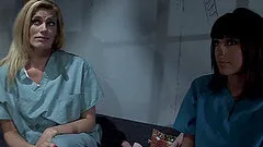 Tattooed prisoner lesbian sex hole screwed using huge toy