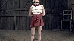 Chinese babe is about to get punished for her naughtiness!