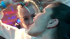 Cougar with big tits moans when ravished hardcore in club