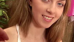 Sexy tits and a tight vagina on the teen toying her hot hole