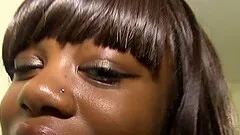 Petite chocolate dick sucking country girl fucked