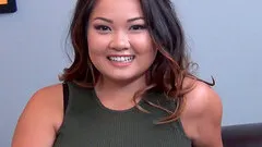 Gigi has a nice opportunity to suck the black cock for the first time