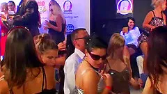 Fit guys offer up their dicks for sucking at a wild night club