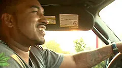 Big ass blonde in fishnet banged hardcore in interracial shoot