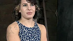 Big ass slaved beauty in bondage yelling while being tortured in BDSM porn