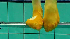 Sexy Nina Markova reveals her private areas in the pool