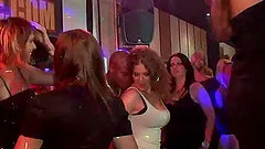 Seductive honeys enjoy having some kinky fun in the club