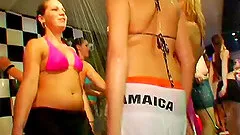 Deep pussy drilling action in the club with long haired babes stunner in a close up shoot