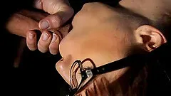 Pleasure of the double penetration for the nerdy goddess Tina Hot