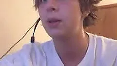 Naughty brunette wench shows her orgasmic pussy on a webcam