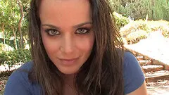 Nature loving pornstar with big tits riding dick in mmf