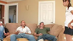 Pigtails brunette in miniskirt loves her anal getting blasted