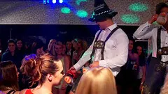 It doesn't take much booze to get these club sluts to fuck