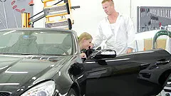 Curvy blonde teen getting smashed hardcore in reality car fucking porn