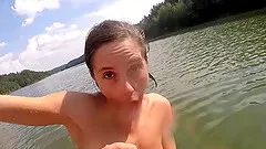 Big lesbian adventure of the babes who love getting naked in nature