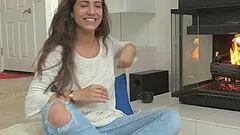 Sexy babe loves pleasuring her asshole and her twat with a dildo