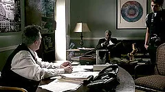 Palpitating milf in nylon stocking being smashed hardcore while moaning in interracial porn