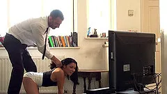 Exotic beauty Rina Ellis and the hard screwing for her sweet hole