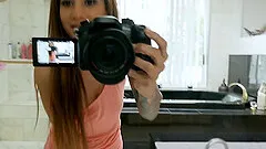 Stunning babe with lots of tattoos rides the dick like only she can